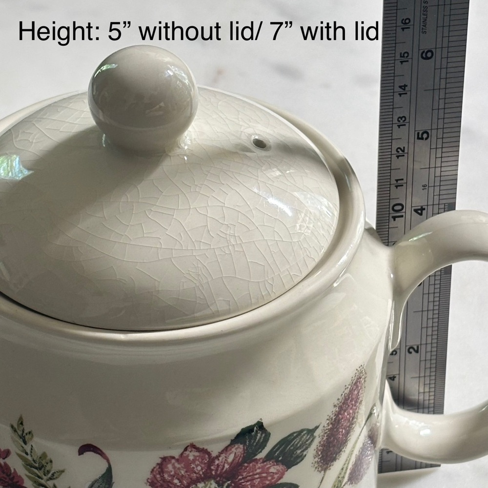 Vintage Sadler, England floral ceramic teapot with lid in Hedgerow pattern - Picture 8 of 8